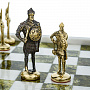 Шахматы из камня с бронзовыми фигурами "Русские" 32х32 см, фотография 4. Интернет-магазин ЛАВКА ПОДАРКОВ