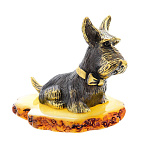 0047472/1278 Сувенир Собака Скотч Терьер с бантиком Сувенир (белый)