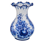 Ваза для цветов настольная "Флора". Гжель