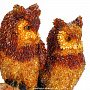 Скульптура из янтаря "Две совы", фотография 4. Интернет-магазин ЛАВКА ПОДАРКОВ