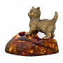 Статуэтка с янтарем "Котенок Тиша", фотография 2. Интернет-магазин ЛАВКА ПОДАРКОВ