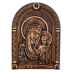 202687 Изделие из дерева / Икона Казанская БМ(арка) 0,165*0,12*0,02