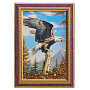 Картина янтарная "Орел" 15х24 см, фотография 1. Интернет-магазин ЛАВКА ПОДАРКОВ