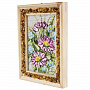 Панно в янтарной раме "Букет цветов" 12,5х16,5 см, фотография 1. Интернет-магазин ЛАВКА ПОДАРКОВ