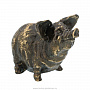 Бронзовая статуэтка "Свинья", фотография 1. Интернет-магазин ЛАВКА ПОДАРКОВ