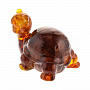 Статуэтка из янтаря "Черепаха", фотография 2. Интернет-магазин ЛАВКА ПОДАРКОВ