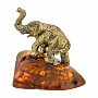 Статуэтка с янтарем "Слон", фотография 3. Интернет-магазин ЛАВКА ПОДАРКОВ
