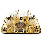 9107 Златоуст Чайный набор "Вепрь" на 4 персоны 13 предм.