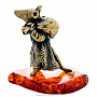 Статуэтка с янтарем "Мышь цыганка" (коньячный), фотография 2. Интернет-магазин ЛАВКА ПОДАРКОВ