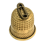 202589 Сувенир НАПЕРСТОК БУЛАВКА , желт,1,8*1,5см 