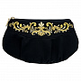 Косметичка "Фантазия". Черная с золотой вышивкой, фотография 1. Интернет-магазин ЛАВКА ПОДАРКОВ