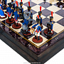 Шахматный ларец с оловянными фигурами "Бородино" 37х37 см, фотография 5. Интернет-магазин ЛАВКА ПОДАРКОВ