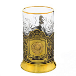 0029750 Микляихское литье ПОДСТАКАННИК латунный "ГЕРБ СССР" 