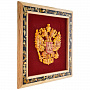 Панно янтарное "Герб РФ" 40х40 см, фотография 2. Интернет-магазин ЛАВКА ПОДАРКОВ