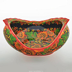 0021758 Хохлома Чаша "Садовая"18,5*30*42см (долбленая)(в/кат) 33230000000