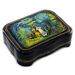 /15*12*4см Художественная роспись Шкатулка "Сказки" /115 