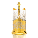 0049450 Златоуст Подстаканник с ложкой  SUV - 6149