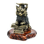 0076848/2935 КОТ УЧЕНЫЙ Сувенир  (коньячный)