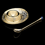 0032106/Сем Златоуст  ПОДСТАВКА под яйцо Золото, Никель, в П/У 