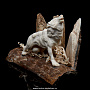 Скульптура из бивня мамонта "Волк", фотография 2. Интернет-магазин ЛАВКА ПОДАРКОВ