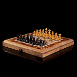 0050672/35*17,5*6см Янтарь Шахматная доска с фигурами 35*17,5*6см 00-00000583