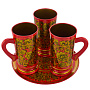 Питейный набор для пива "Кудрина". Хохлома, фотография 3. Интернет-магазин ЛАВКА ПОДАРКОВ