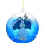 0029231-елочка Сувенир Шар прозрачный на елку 7см