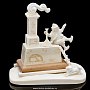 Скульптура из рога лося "Емеля на печи", фотография 1. Интернет-магазин ЛАВКА ПОДАРКОВ