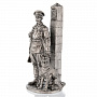 Оловянный солдатик миниатюра "Пограничник с собакой", фотография 2. Интернет-магазин ЛАВКА ПОДАРКОВ
