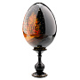 Деревянное пасхальное яйцо на подставке "Москва. Храм Василия Блаженного", фотография 2. Интернет-магазин ЛАВКА ПОДАРКОВ