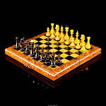 Шахматы янтарные "Янтарный король"