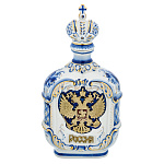 0010447 Гжель Штоф Ермакова "Орел" металлич. знак,  в золоте ок. 500m