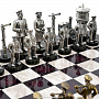 Шахматы с бронзовыми фигурами "Железнодорожные" 48х48 см, фотография 3. Интернет-магазин ЛАВКА ПОДАРКОВ