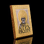 Икона с позолотой и эмалью "Николай Чудотворец". Златоуст 6,5х5,5 см, фотография 2. Интернет-магазин ЛАВКА ПОДАРКОВ