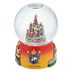 0073540 Сувенир ШАР (снег)  "МОСКВА" полистоун малый красный 097R-45-19