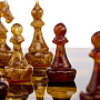 Шахматы с инкрустацией и фигурами из янтаря 37х37 см, фотография 8. Интернет-магазин ЛАВКА ПОДАРКОВ