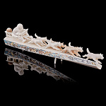  Клык моржа. Композиция "НАРТЫ" (резьба) 