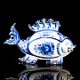 Шкатулка "Царь-рыба" Гжель, фотография 3. Интернет-магазин ЛАВКА ПОДАРКОВ