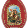 Пасхальное яйцо на подставке "Георгий Победоносец", фотография 2. Интернет-магазин ЛАВКА ПОДАРКОВ