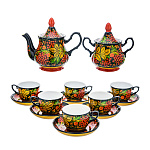 121581- СЕРВИЗ  на 6 перс. "Хохломской РЯБИНА" 