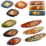 0013104-0,8см Сувенир ЗАКОЛКА ДЛЯ ВОЛОС ЖОСТОВО Ручная роспись  в ассортименте 