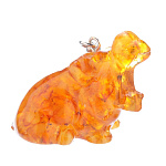 0052205 Янтарь БРЕЛОК БЕГЕМОТИК МИНИ