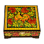 Шкатулка "Птица и рябина". Хохлома, фотография 4. Интернет-магазин ЛАВКА ПОДАРКОВ