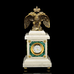 Часы Настольные из камня "Орел"