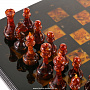 Шахматы с фигурами из янтаря "Африка" 43х43 см, фотография 11. Интернет-магазин ЛАВКА ПОДАРКОВ