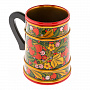 Пивная кружка "Клубника". Хохлома, фотография 2. Интернет-магазин ЛАВКА ПОДАРКОВ