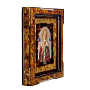 Икона янтарная "Николай Чудотворец" 24х26 см, фотография 4. Интернет-магазин ЛАВКА ПОДАРКОВ