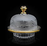 0076857 Златоуст ИКОРНИЦА "РУССКАЯ ИКРА" с крышкой