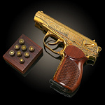 0055460 Златоуст Оружие сувенирное ПИСТОЛЕТ с пулями (сувенирными) в П/У