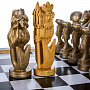 Эксклюзивные большие деревянные шахматы "Море" 100х91 см, фотография 5. Интернет-магазин ЛАВКА ПОДАРКОВ